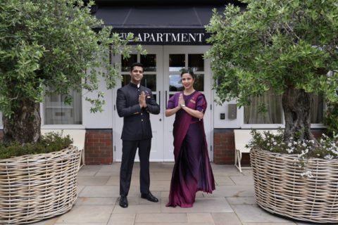 Air India Cabin Crew at The Apartment, Bicester Village, UK.